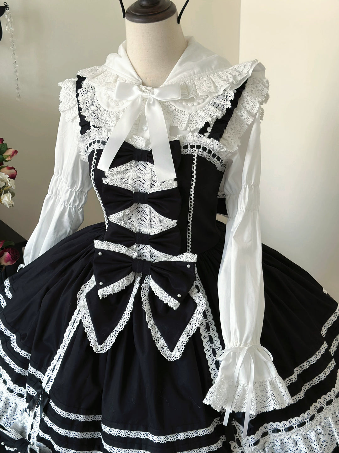 AerialCat~Layered Puffy~Old School Lolita JSK Cotton Vintage Cake Dress 41656:710258