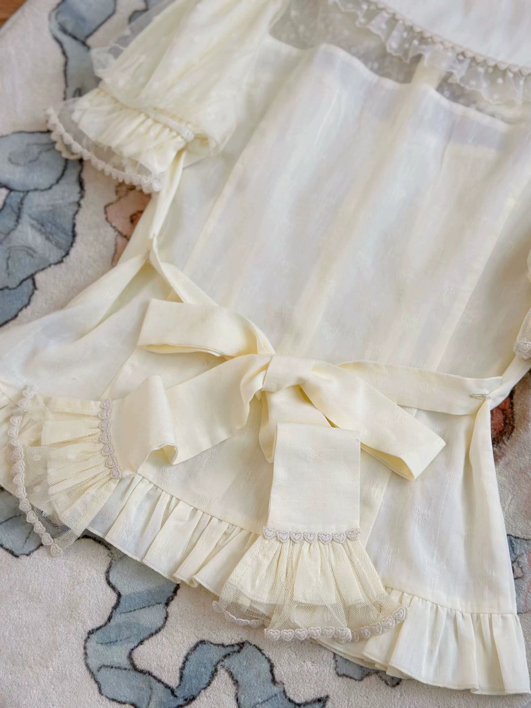 Magic Tea Party~Little Heart~Cotton Lolita Shirt Versatile Puffy Sleeve Blouse   