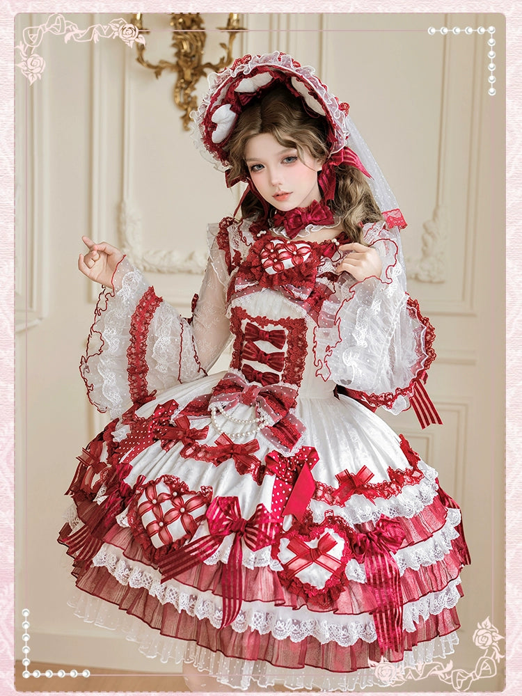 Shuang Sheng Xiao Xiong - Heart of Love - Lace Sweet Lolita Accessory Set 44308:803667
