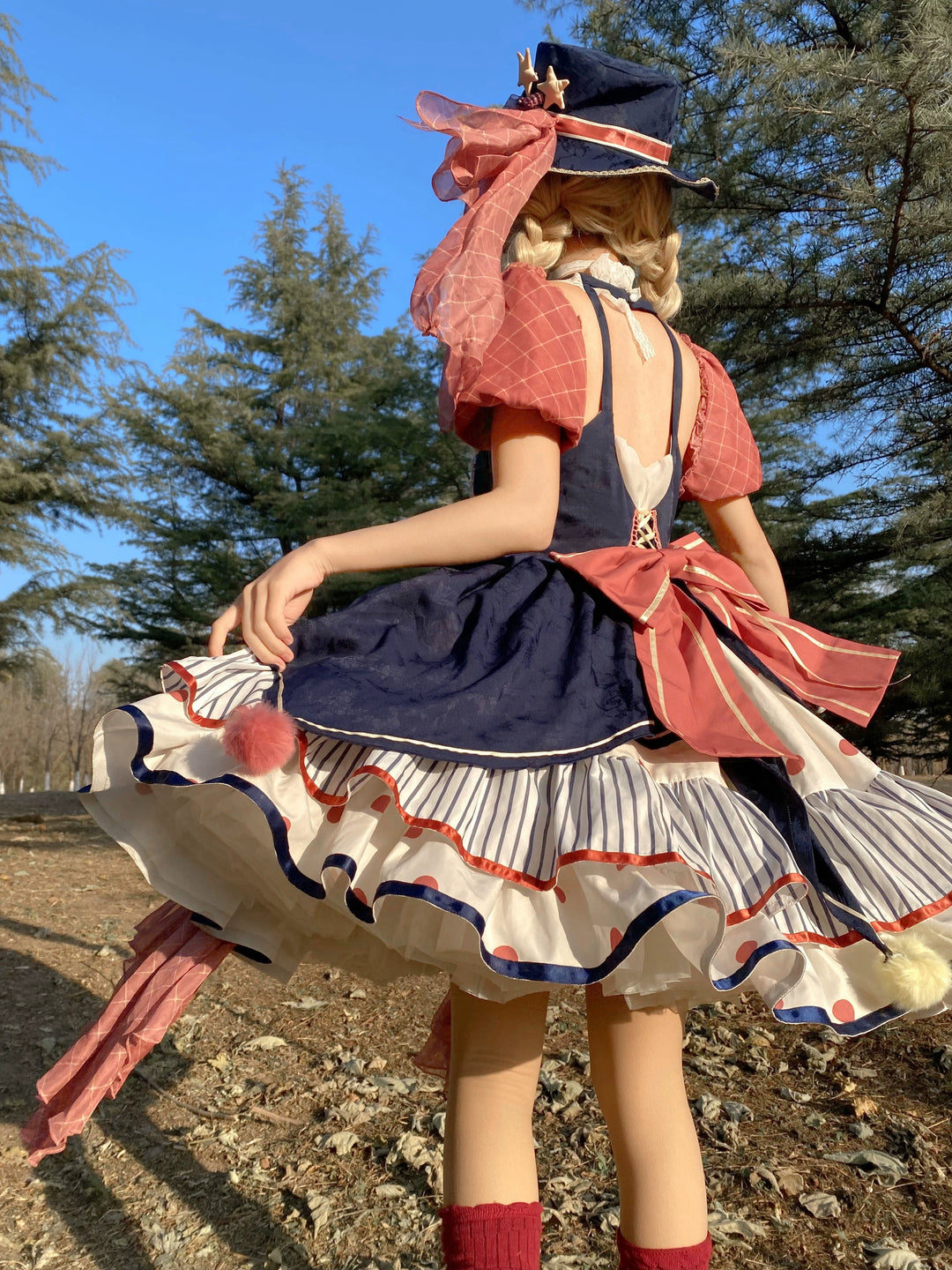 (BFM)Puppet Night~Circus Troupe~Daily Sweet Lolita Halter Dress   