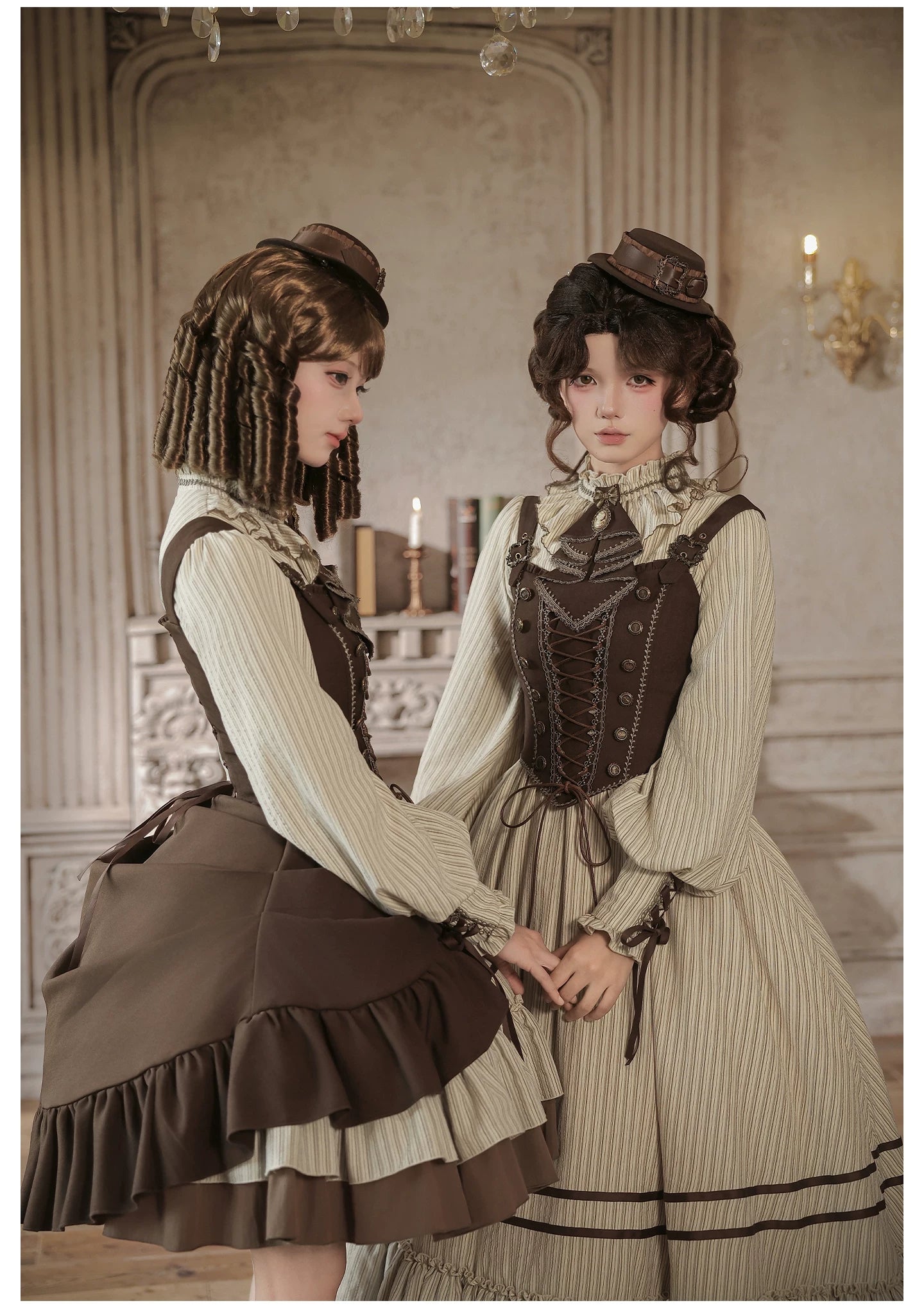 At Sunset - Fall Classic Lolita OP Dress Set, Bustier & Overlayer 45930:868539