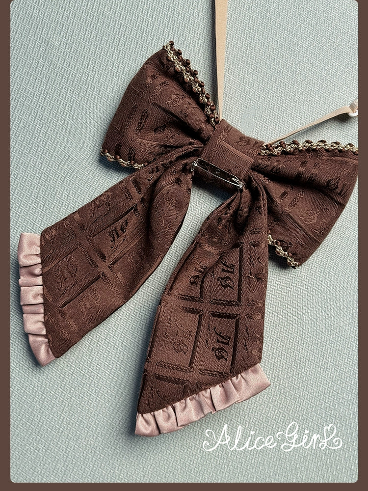 Alice Girl - Bear Chocolate Slab - Jacquard Classic Lolita Accessories