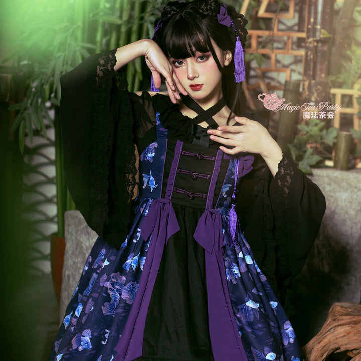 (BFM)Magic Tea Party~Fish Game Dream Chinese Style Lolita Dress Daily JSK   