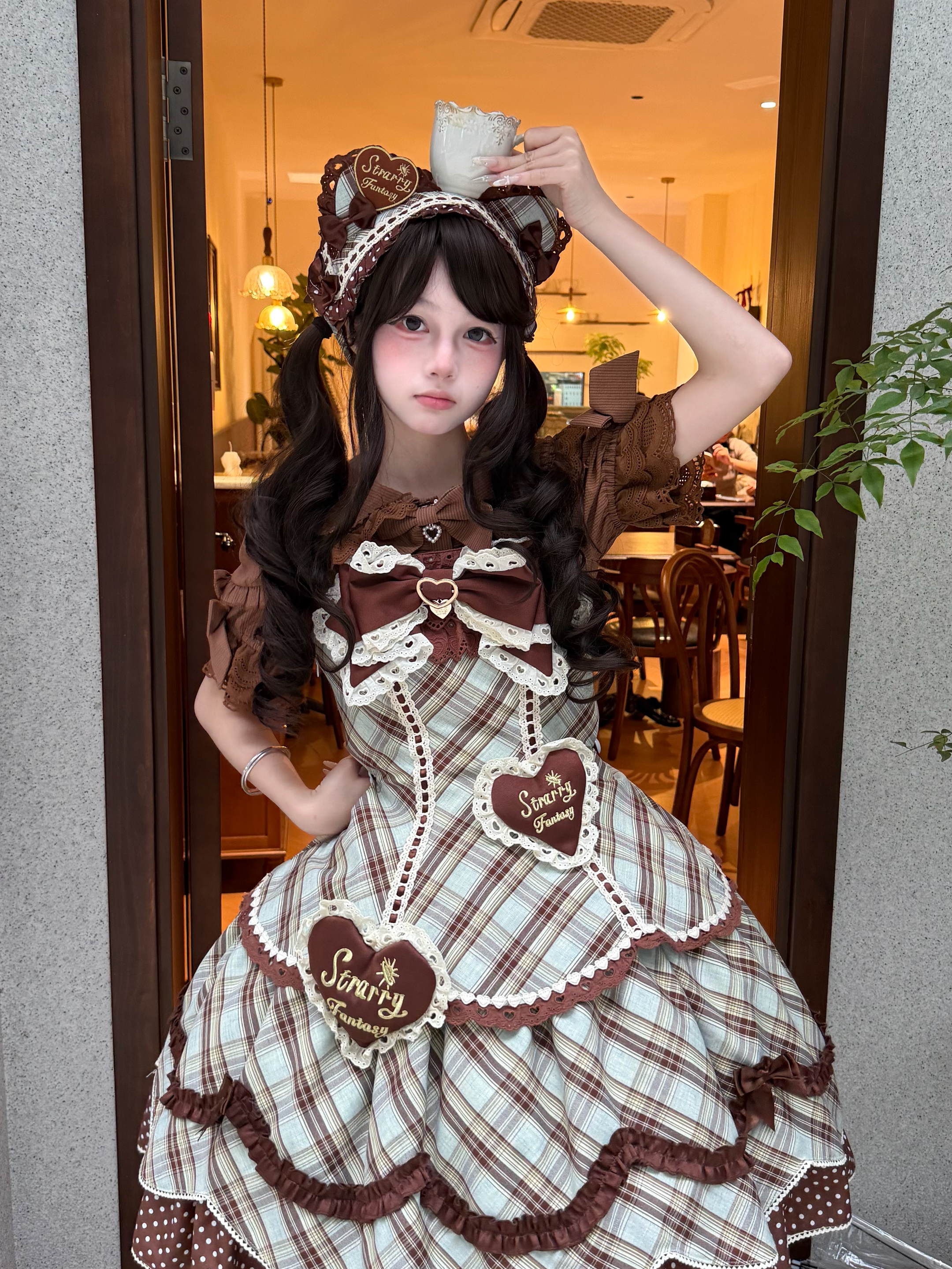 Shibuya Sweetheart - Plus Size Old School Lolita Plaid JSK & OP Dress