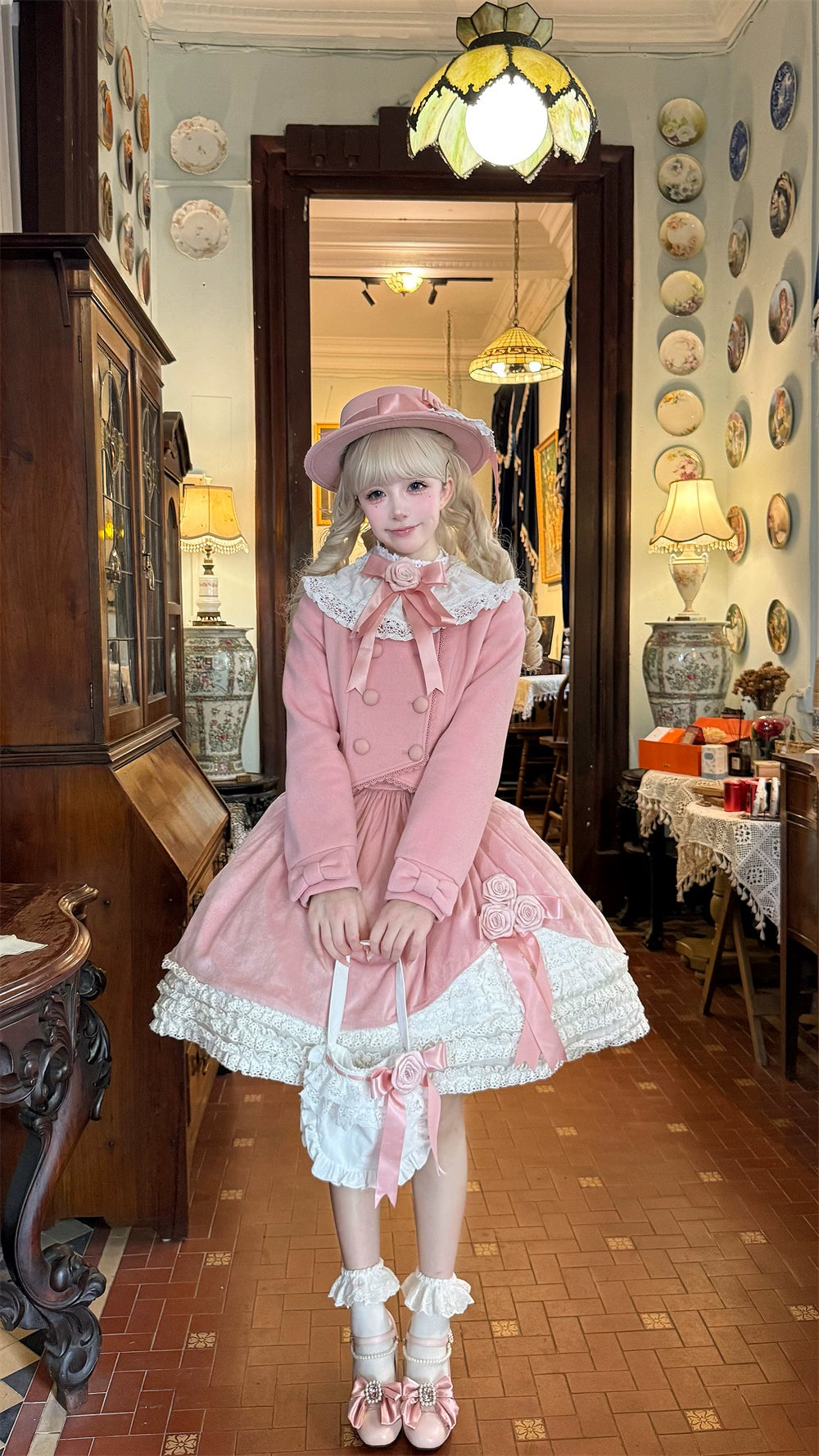 LeMiroir - Winter Solstice - Elegant Lolita Winter Short Coat & SK 44069:794274