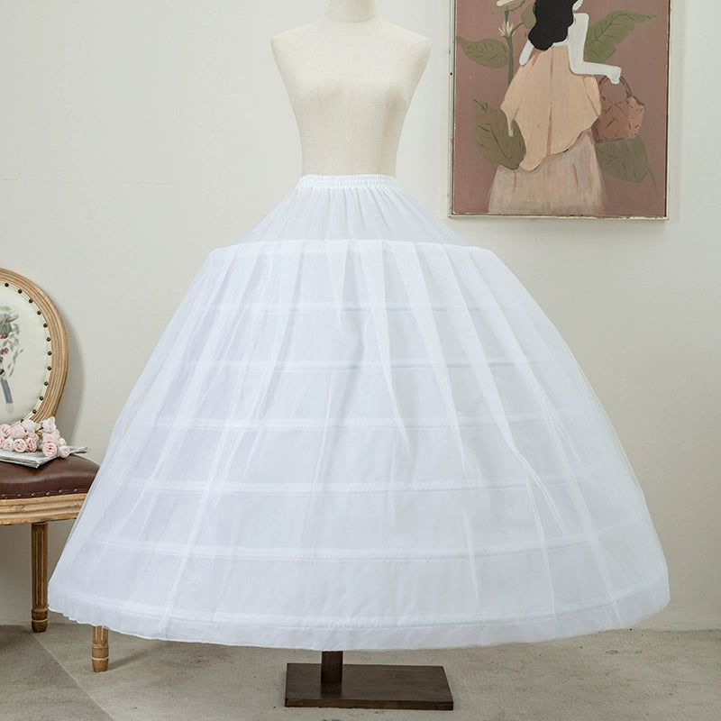 Manyiluo - Wedding Lolita High Volume Long Petticoat | 44.1" (112 CM) One Size