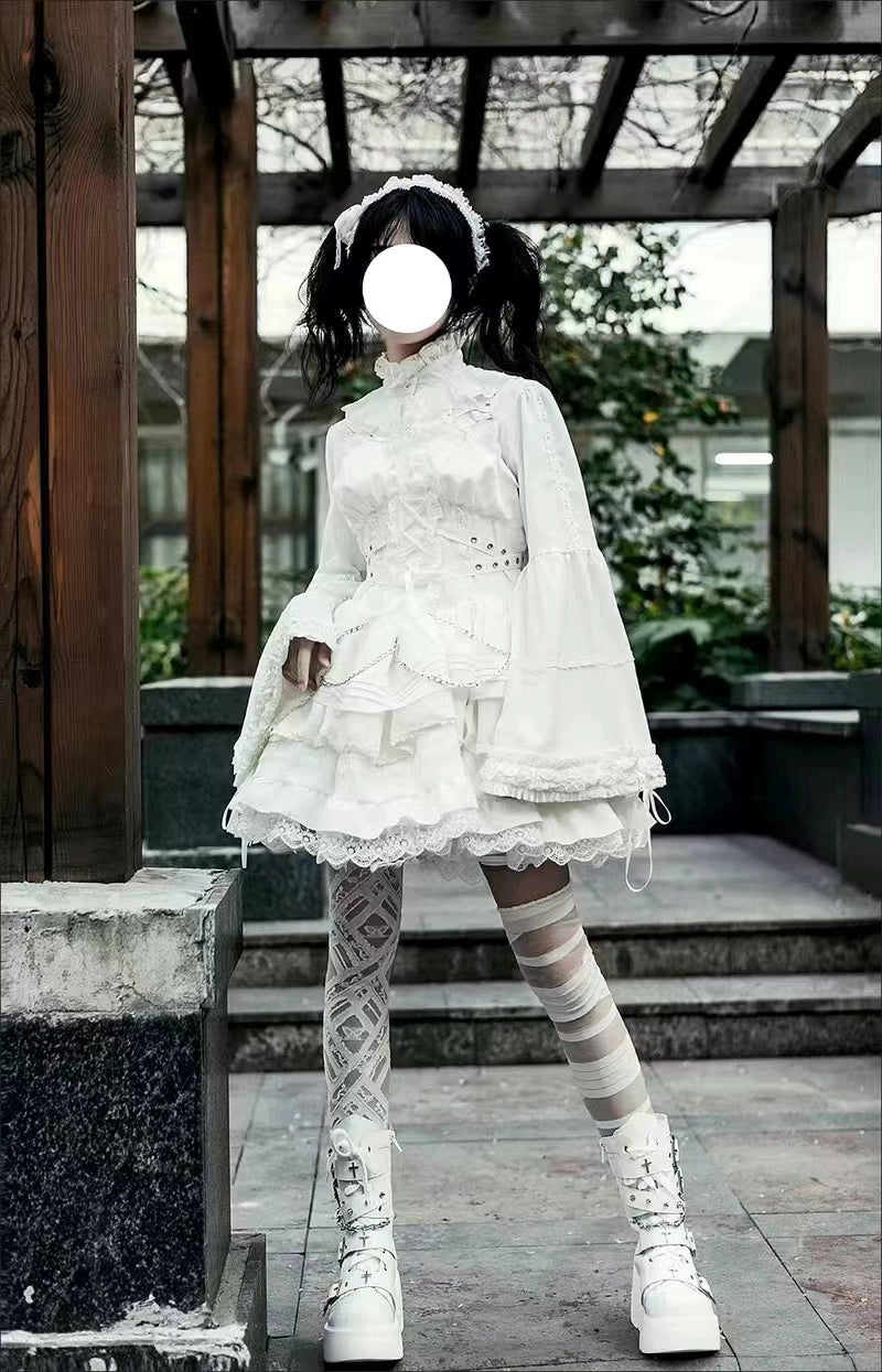 Princess tailor lolita - Hime-Sleeve Gothic Lolita Blouse, Adjustable Cuffs