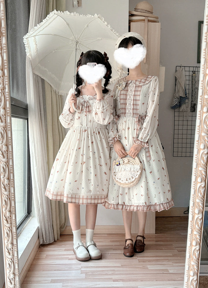 Miss Point~Sweet Lolita OP Cute Lolita Dress With Sailor Collar   