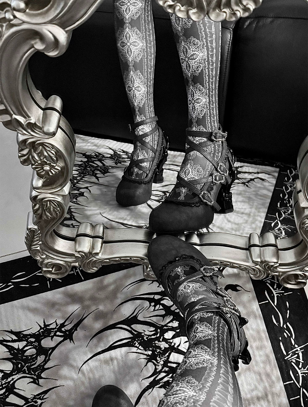Tome of Holy Remains - Gothic Lolita Novelty Heel Shoes 45620:856307