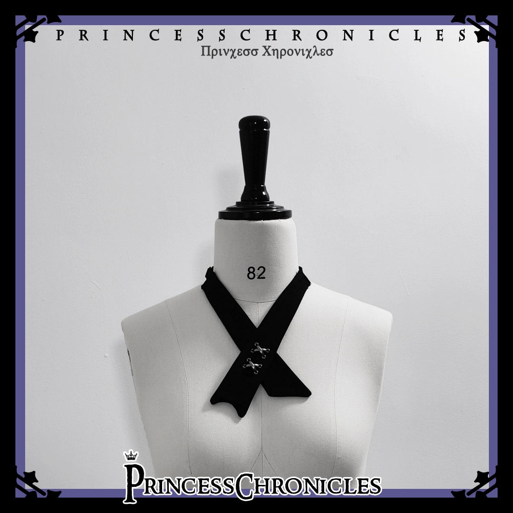Princess Chronicles - Crimson Ash Zero - Ouji Lolia Tie Black Bow Tie Bow tie
