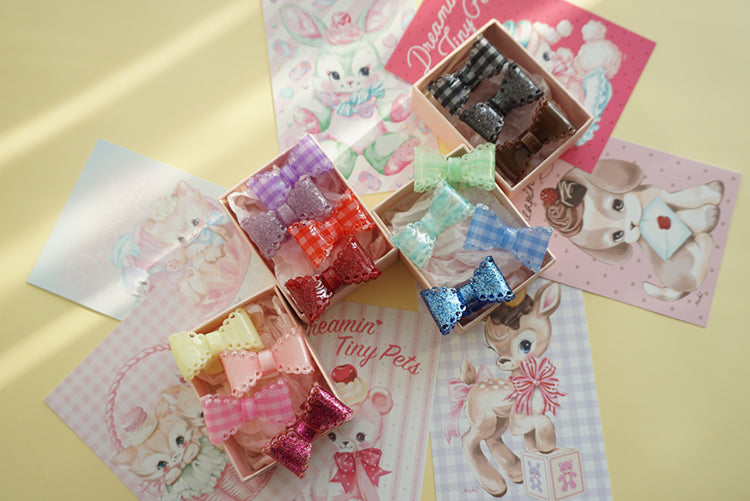 (Buyforme)Cat Tea Party~ Sweet Lolita Bow Ring and Necklace