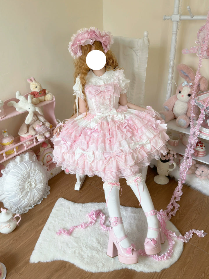 Cocoa Sweetheart~Love Descends~Wedding Lolita Jumper Dress Elegant Bridal JSK   