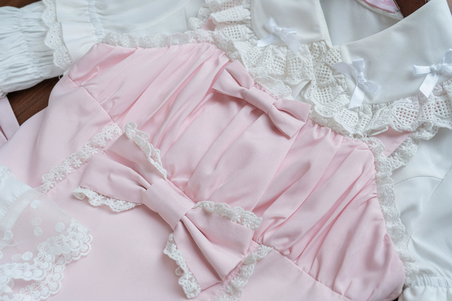 Nn Star~Half Sugar Ism~Sweet Lolita JSK Low Waist Dress With Tiered Hem 43152:768383