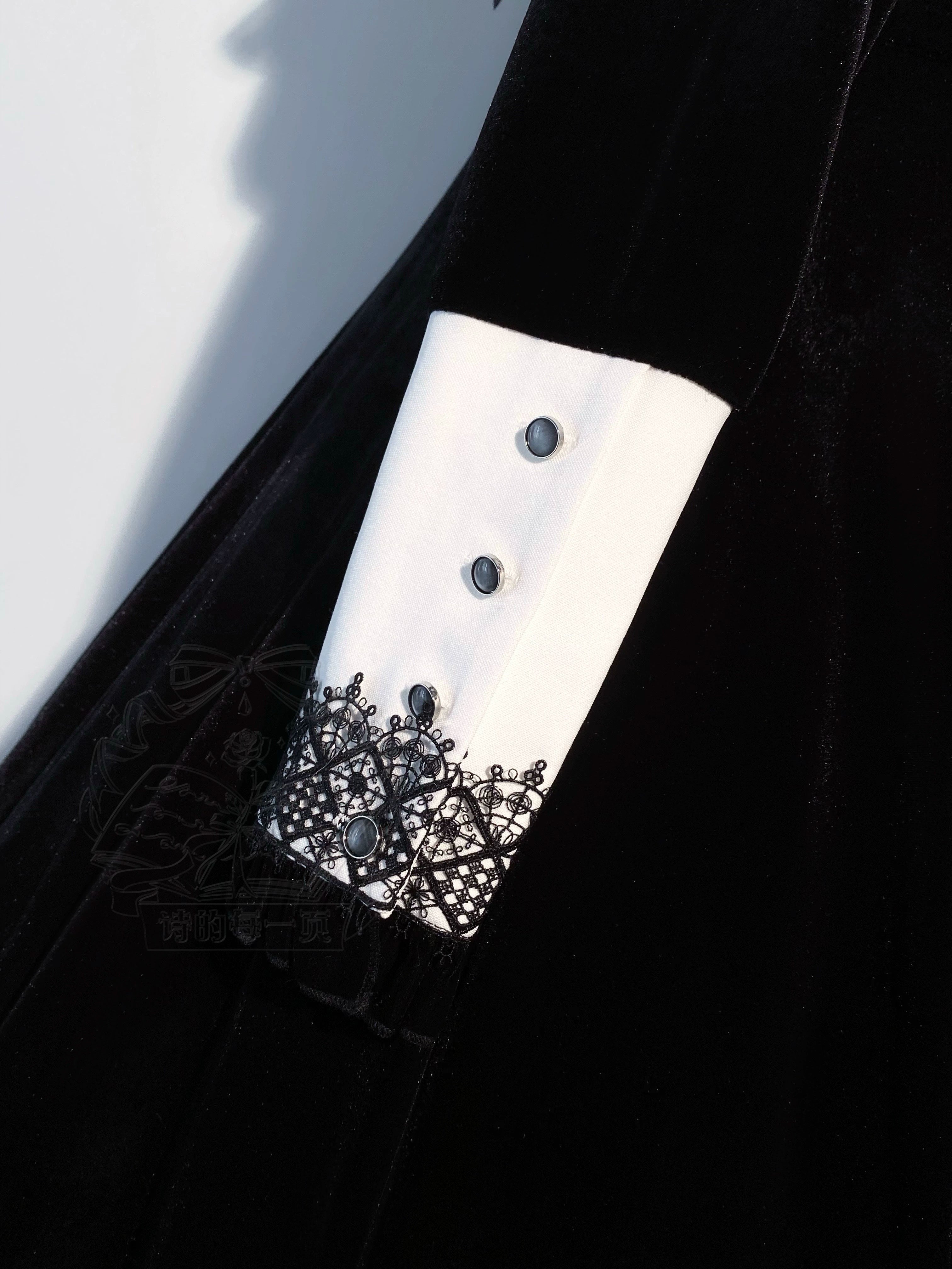 Cross Craft - Ten-Panel Cut Gothic Lolita OP, Embroidered Crosses 44402:806576