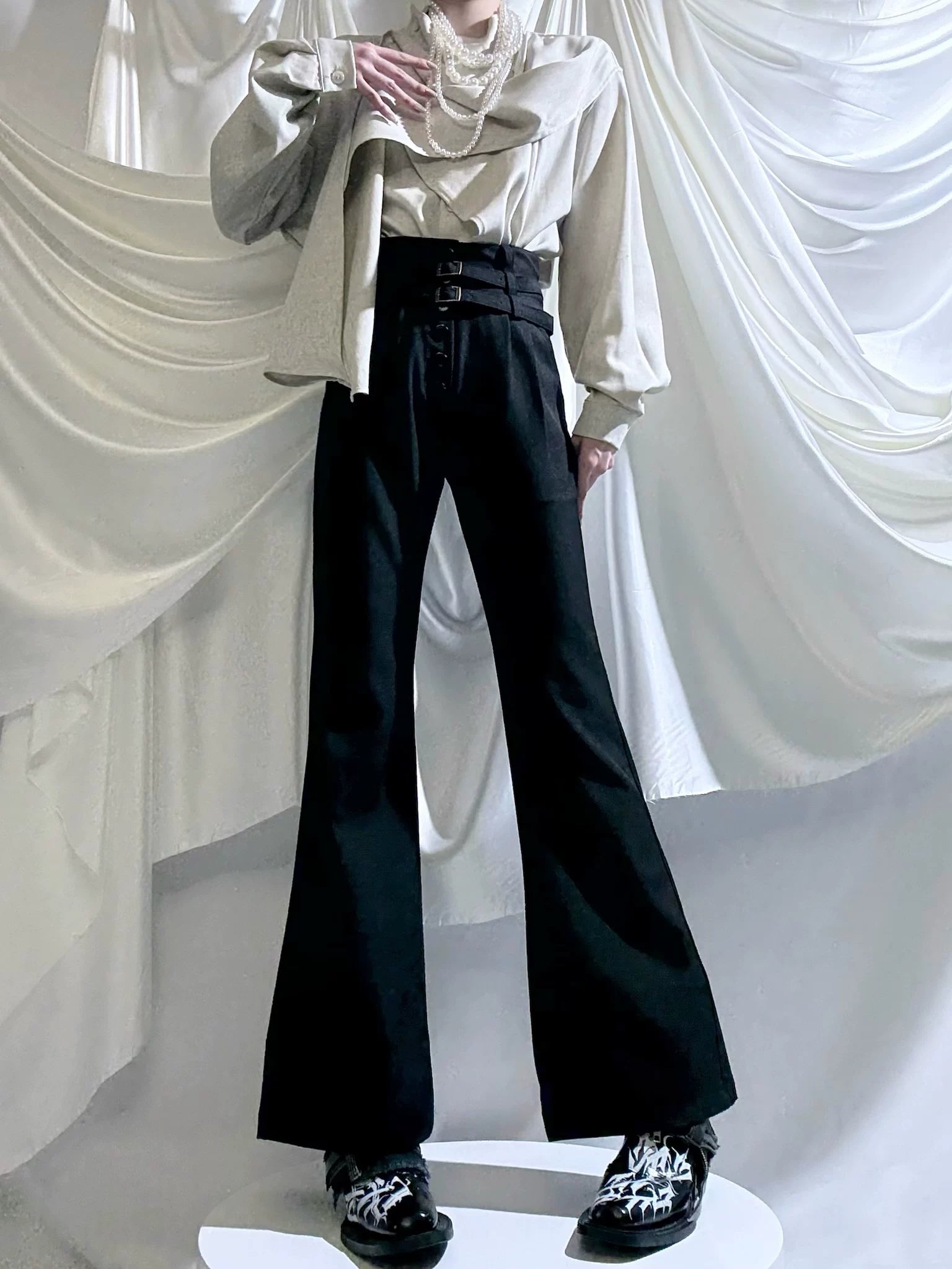 Winter Ouji Fshion Shirt & Pants, Cowl Neck Style 44617:814498