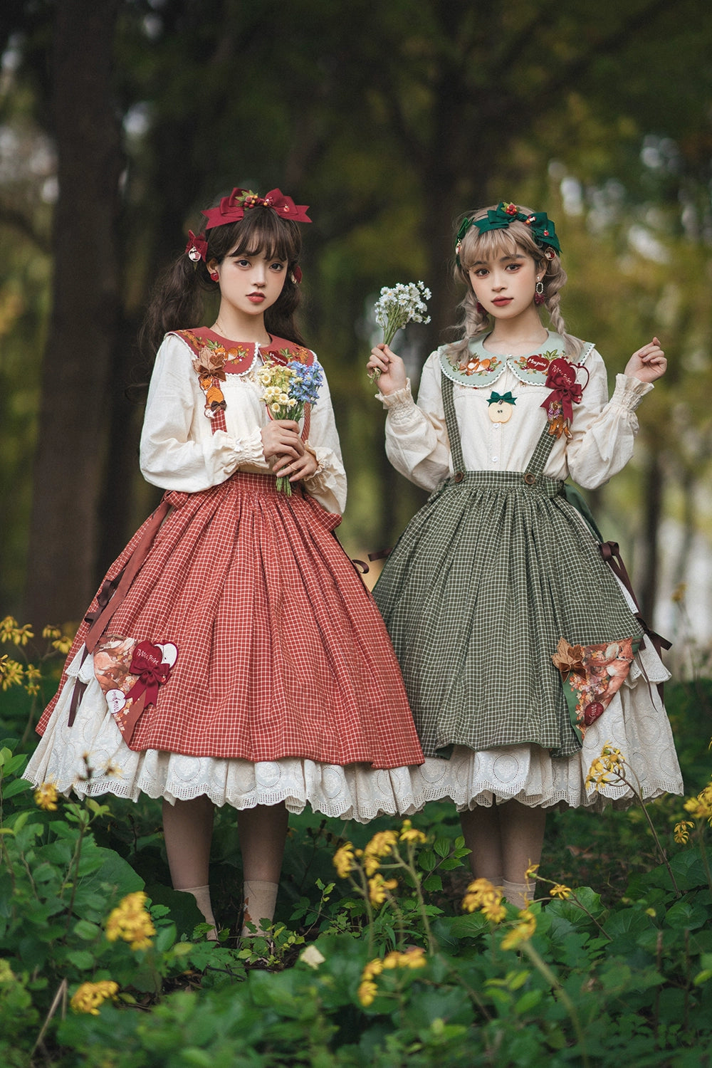 Miss Point - Customized Lolita Skirt Embroidery Lace Cotton Lolita Skirt