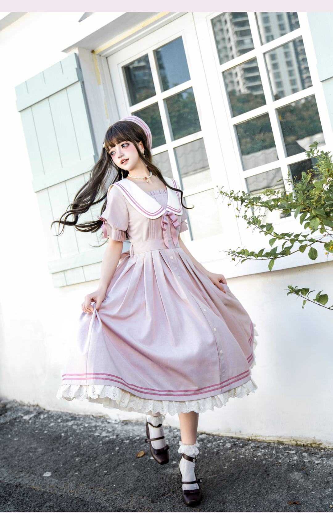 KOMOMO~Enchanted Girl~Sailor Lolita Dress Pink OP   