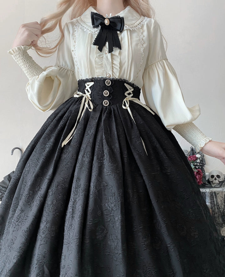 DMFS Lolita~Classic Lolita Blouse Mutton Sleeves Lolita Shirt