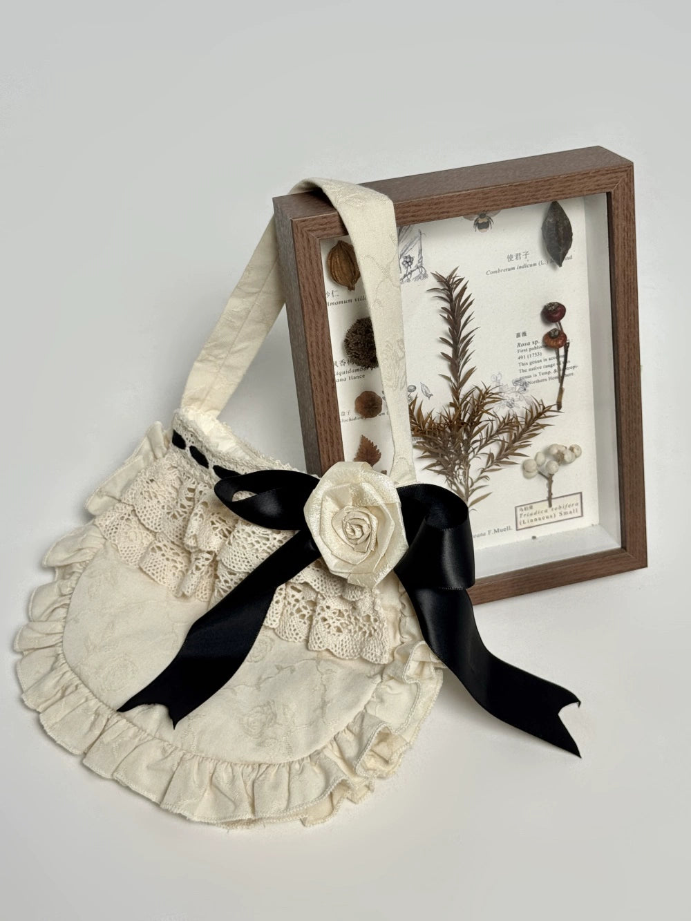 LeMiroir - Winter Solstice - Elegant Lolita Hat, Detachable Collar, Handbag 44088:794373