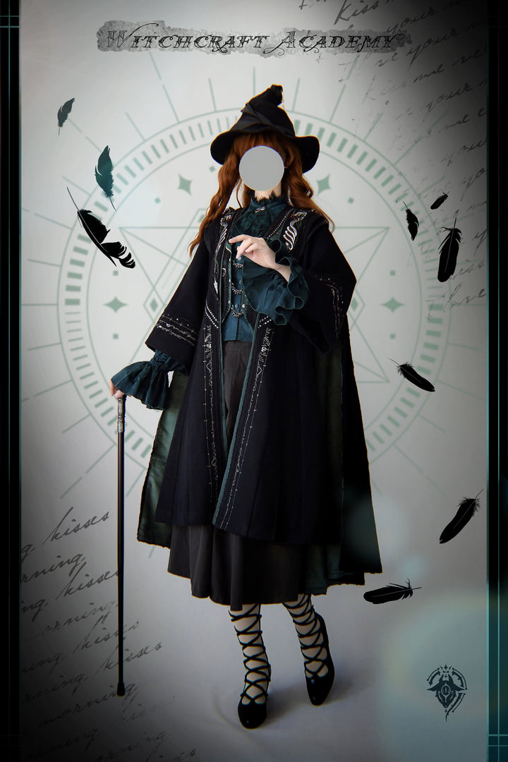 Arca et Ovis~Magic Academy G~Ouji Lolita Overcoat Embroidered Gothic Prince Long Coat