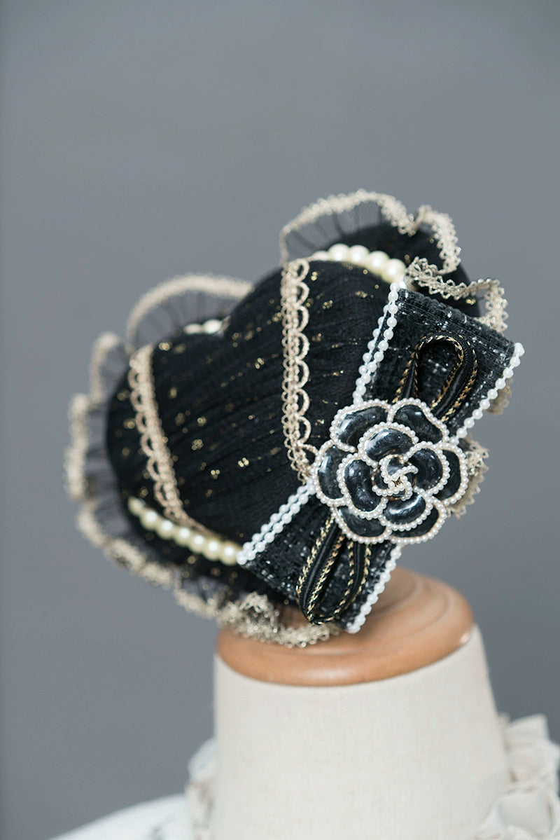 Fantasy Wind~Thorn Rose~Embroidered Nun Lolita Lantern JSK Dress S Hat 