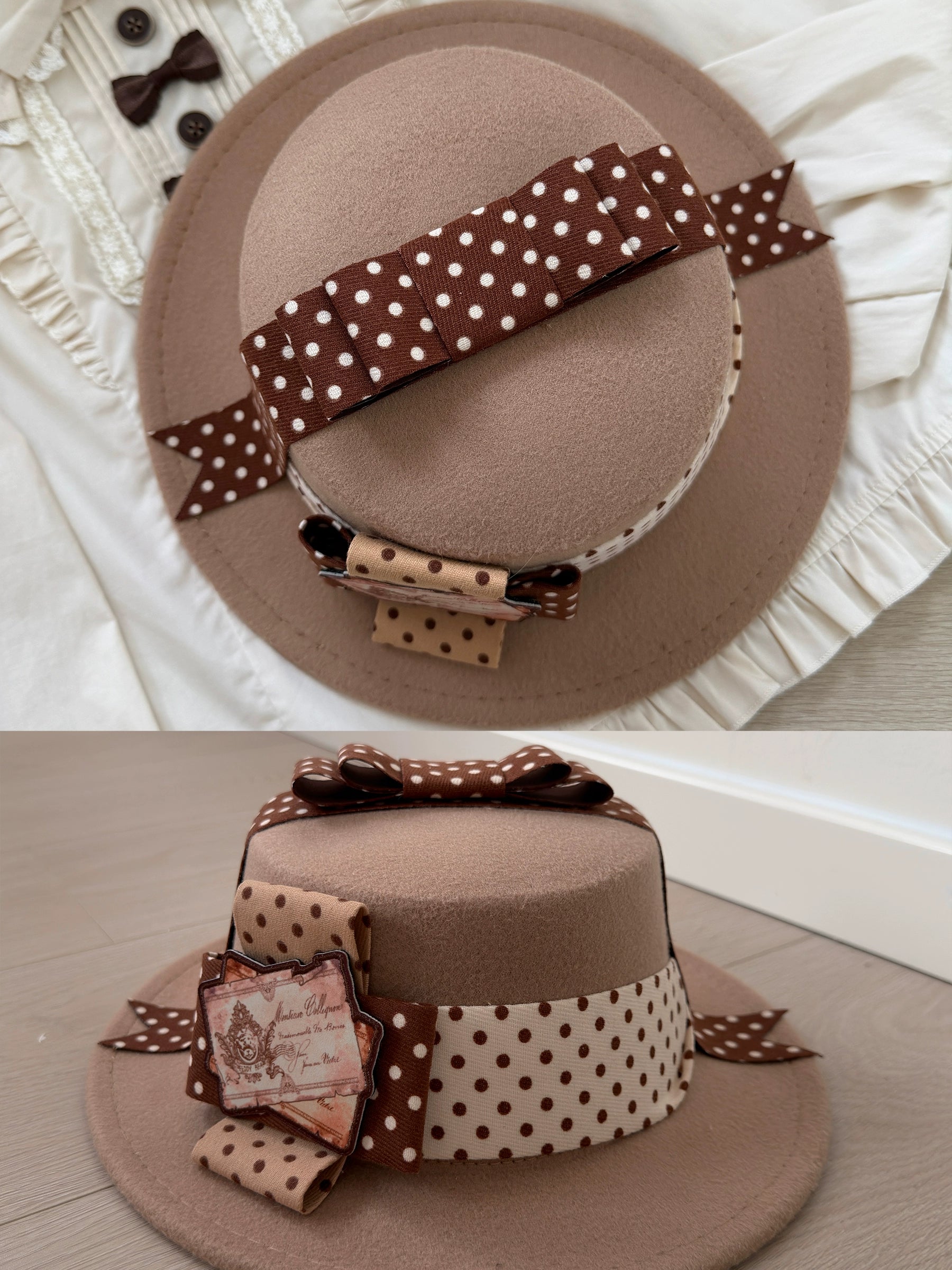 Fairyfaith - Little Bear Daily - Kawaii Lolita Embroidered JSK & OP Dress, Bear Print 44384:806238