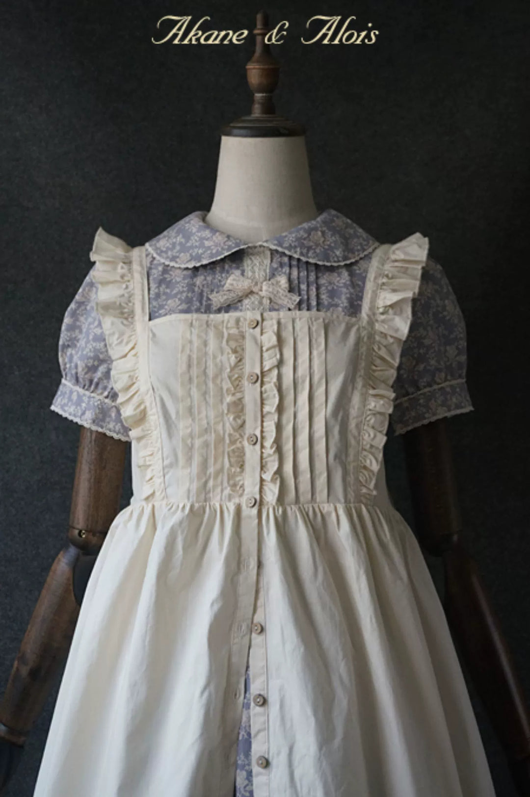 Akane Alois~Hana Shinfu~Country Lolita Flower Print OP Dress   