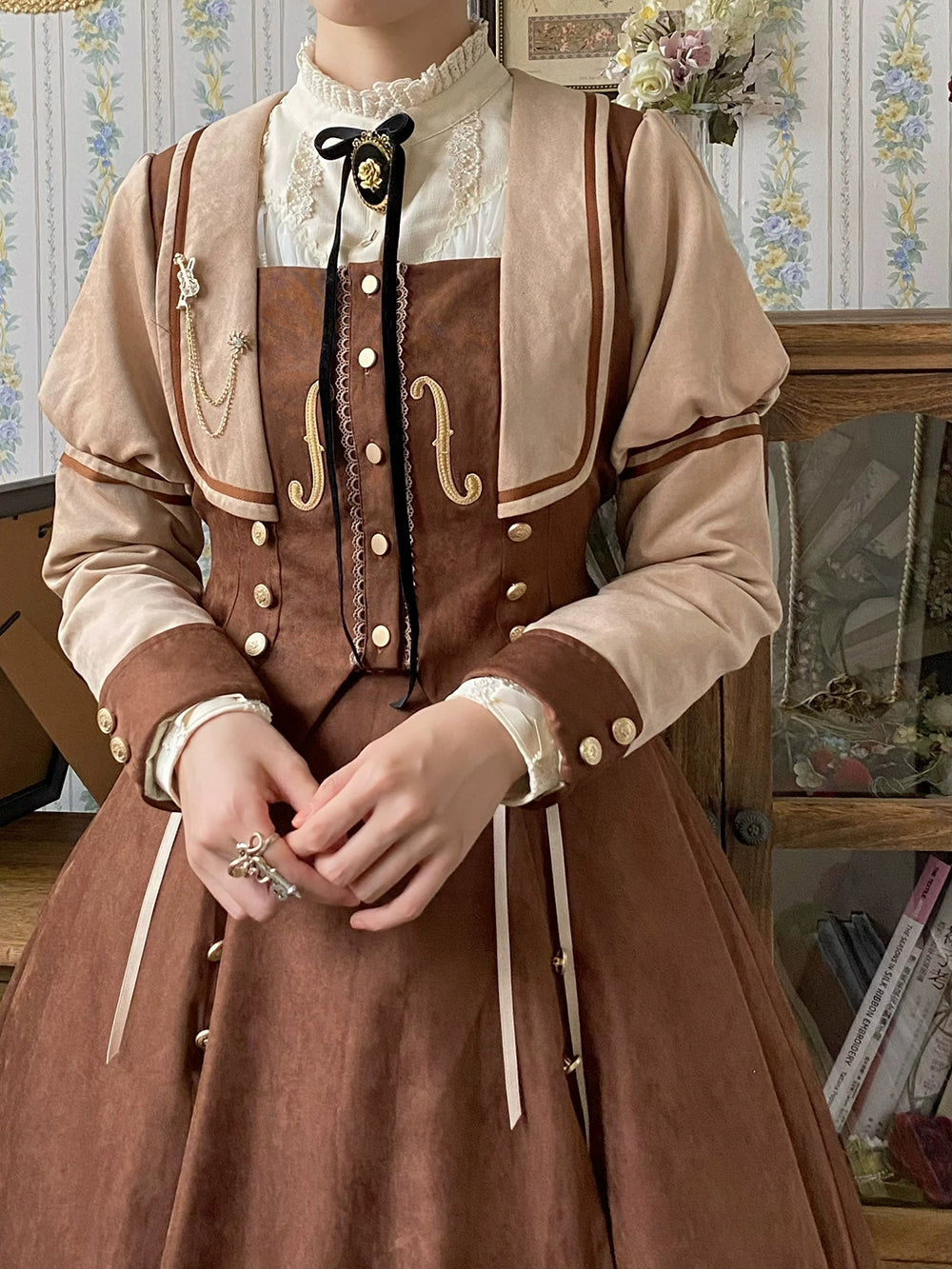 (BFM)Miss Point~ Elegant Lolita Coat~Golden Movement Customized Short Coat 32246:378128