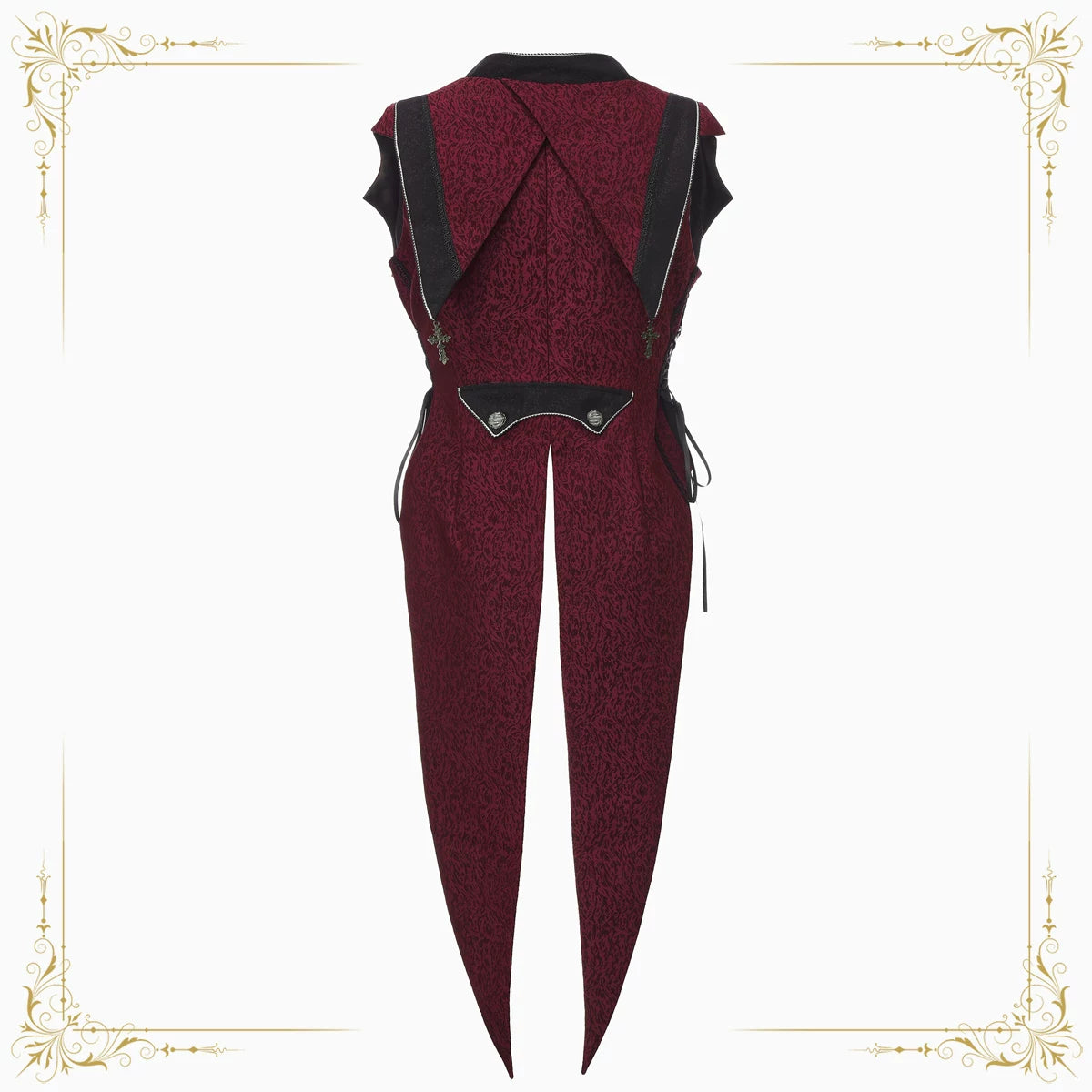 Immortal Thorn - Eternal Crimson Moon Forest - Ouji Lolita Tailcoat Vest 43671:807271