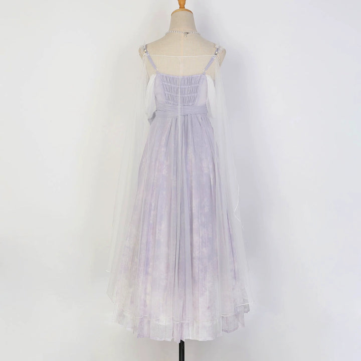 (BFM)Meow Studio~Han Lolita Dress Side Slit Purple JSK Dress   