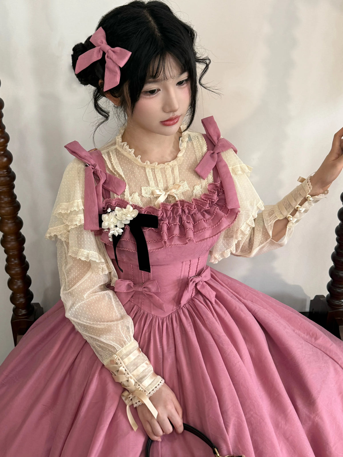 Kiss of Nyx 2.0 - Plus Size Classic Lolita Solid JSK Dress, Boned Waist 45947:869472
