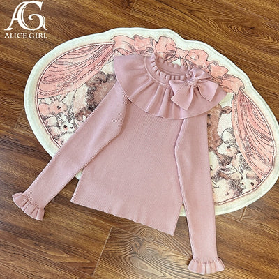 Alice Girl~Lolita Gingerbread Bear~Sweet Lolita Shirt Multicolors S pink 