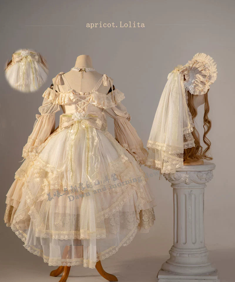 Dawn and Morning - Elegant Lolita OP Dress Sunrise Elf Long Dress