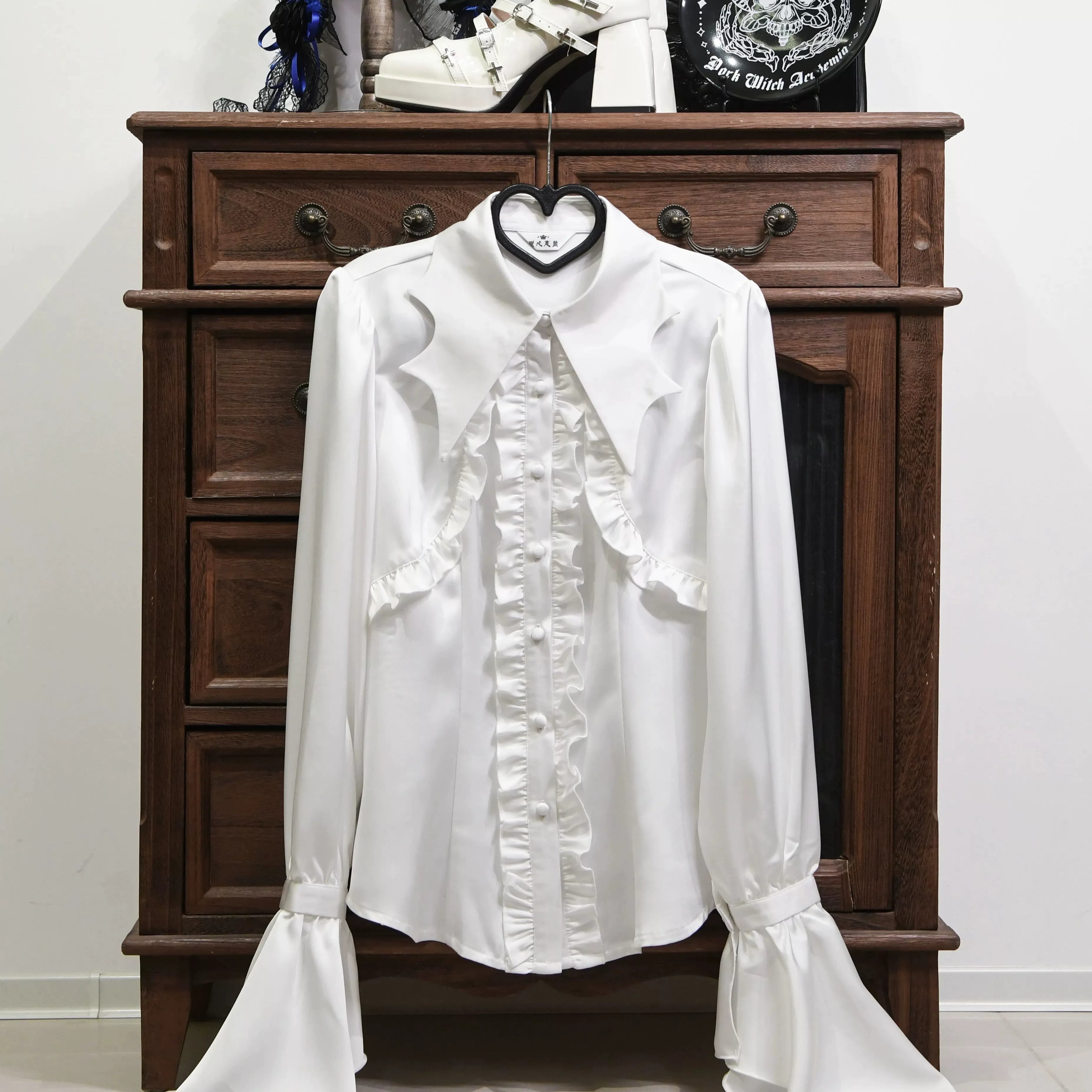 Vampire Knight - Gothic Lolita Shirt, Batwing Collar (L M S XL) 44450:808796