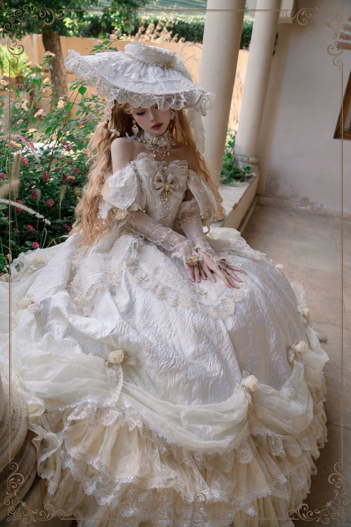 Hinana Queena~With Belle~Bridal Wedding Lolita OP Dress Available for Custom Size 41978:721576