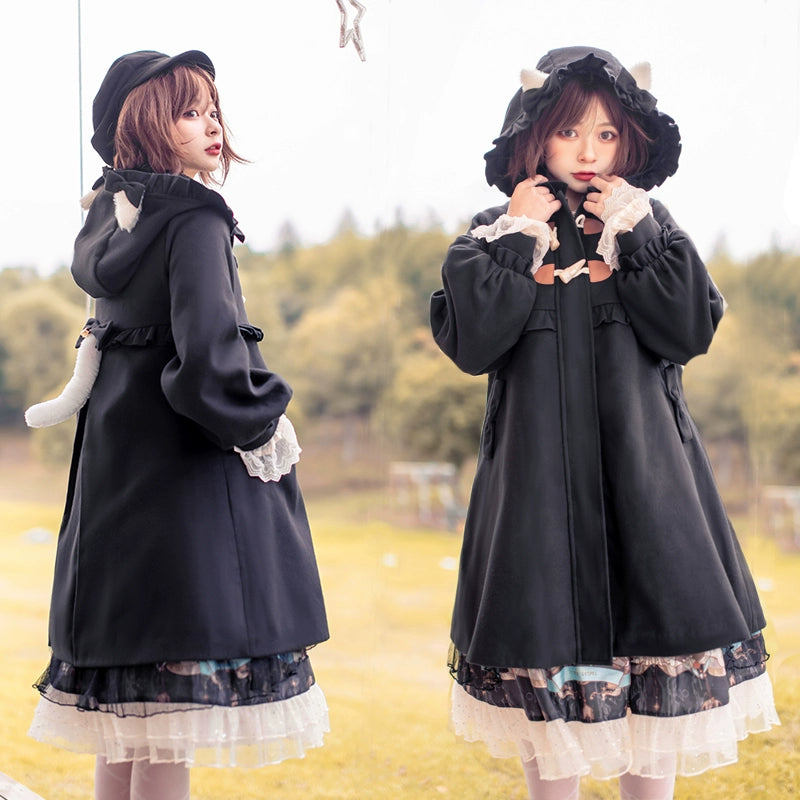 Fairy Cat~Sweet Lolita Coat Autumn and Winter Lolita Outwear