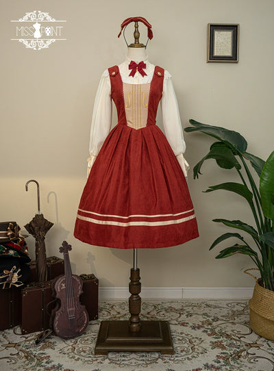 (BFM)Miss Point~Customized Lolita Jumper Dress~Elegant College Lolita JSK   