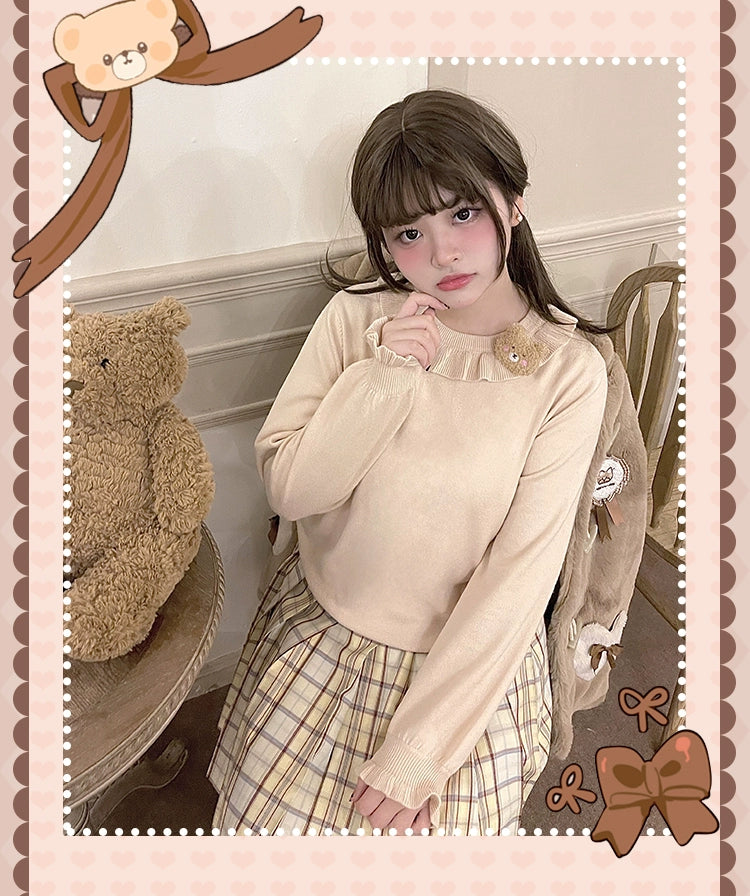 (BFM)HardCandy~Plus Size Lolita Long Sleeve Sweater Daily Lolita Knitwear   