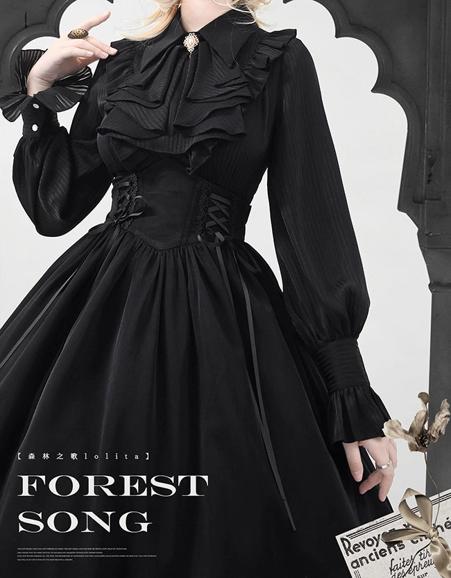 Forest Song~Astris~Classic Lolita SK Double-sided Wearing Fishbone Skirt