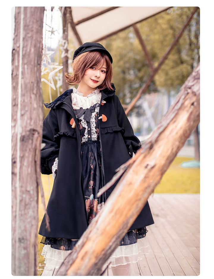 Fairy Cat~Sweet Lolita Coat Autumn and Winter Lolita Outwear   