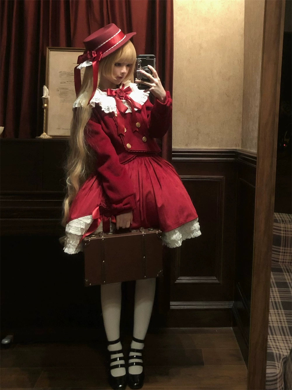 LeMiroir - Winter Solstice - Elegant Lolita Winter Short Coat & SK 44069:794247