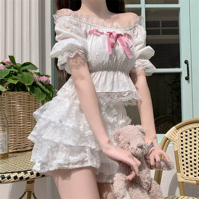 Sugar Girl~Daily Lolita Bloomers Floral Cotton Summer Leggings   