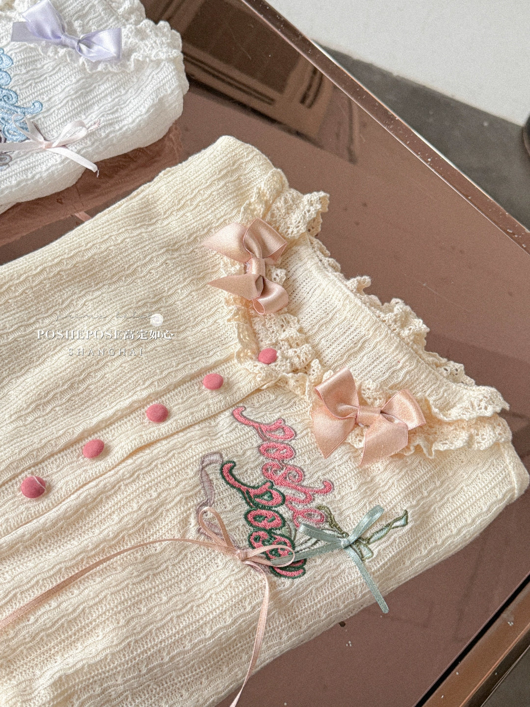 POSHEPOSE~Wish and Girl's Prayer~Sweet Lolita Cardigan Short Knit Sweater