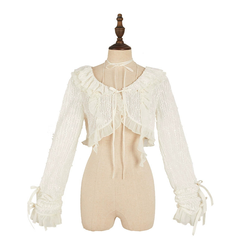 Nuit De Cellophane~A Thousand Moonfalls~Elegant Lolita JSK Dress Thin Cardigan (L M S XL XS) 38166:581852