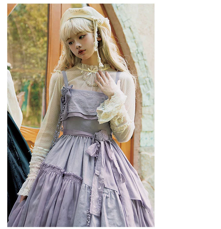 Nuit De Cellophane~A Thousand Moonfalls~Elegant Lolita JSK Dress Thin Cardigan 38166:581858