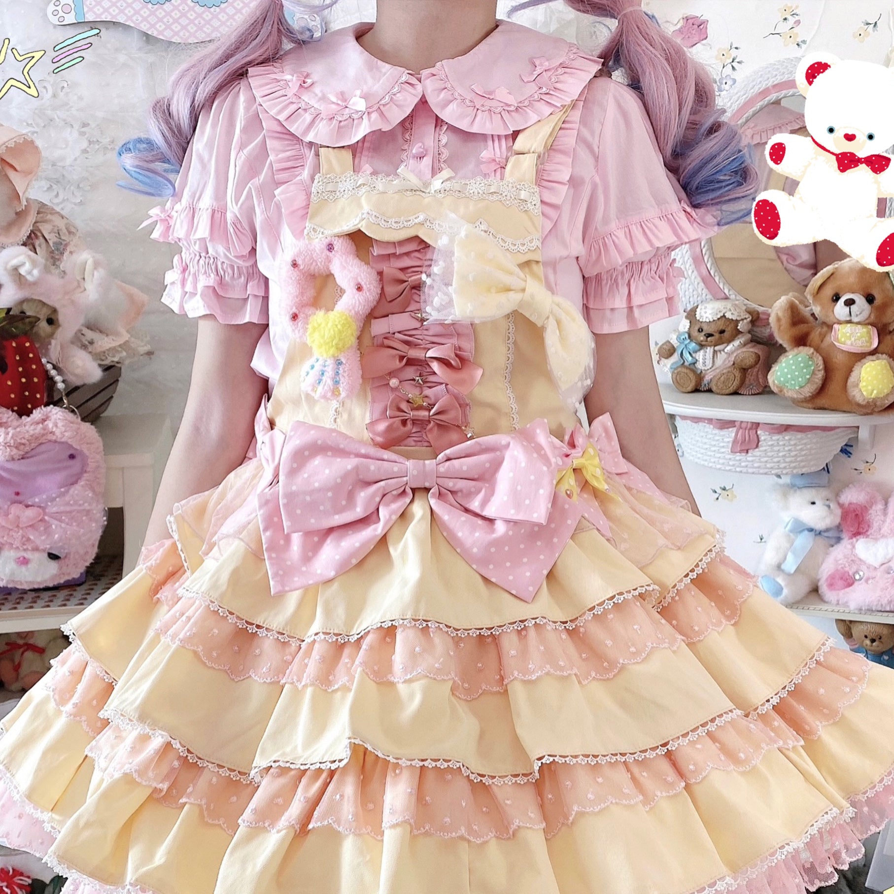MIST - Creamy Condensed Milk - Kawaii Lolita Shirt Soft Girl Short-sleeved 9914:192310