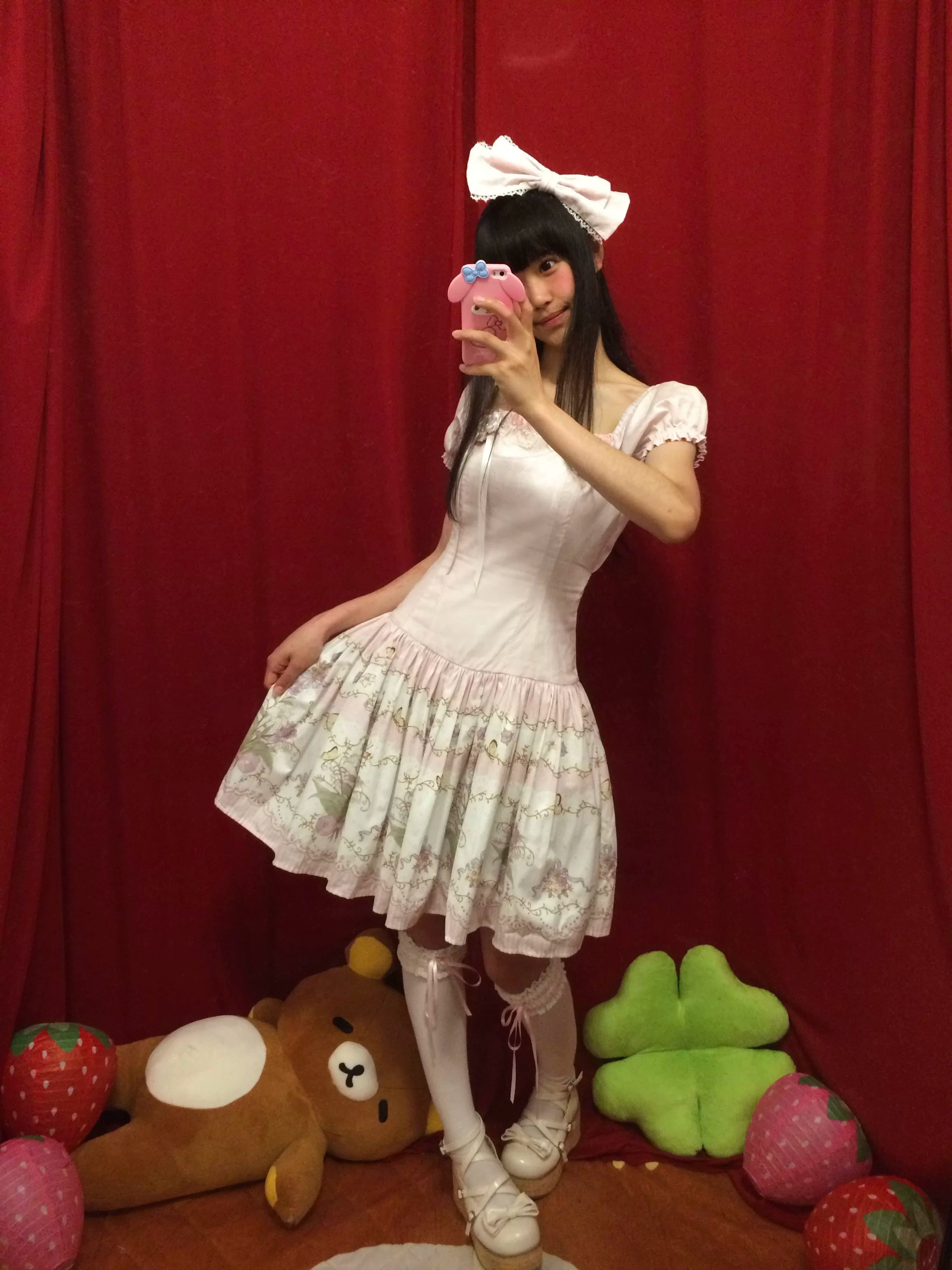 Jenny Flower - Cotton Old School Lolita Floral Printed OP Dress (L M S XL XS / Pre-order) 45608:855930