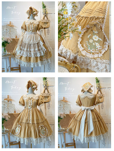 MieYe~Dasiy Letter~Sweet Lolita Dasiy Embroidery JSK   