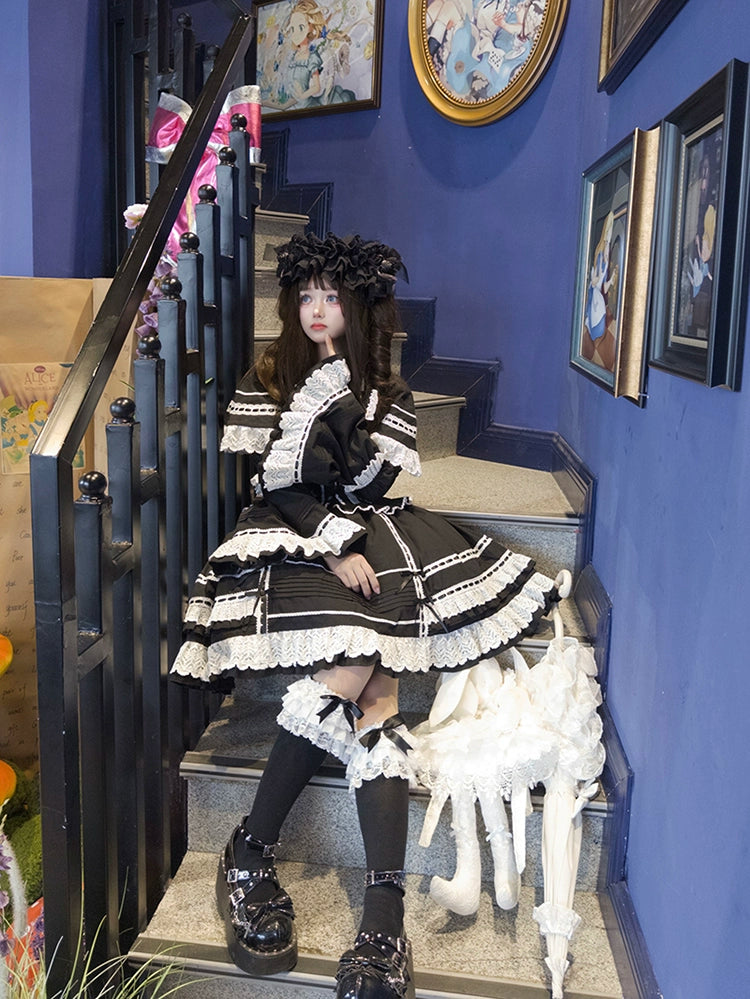 AerialCat - Praying Snowfall - Old School Lolita Skirt Suit Cape Princess Sleeve Shirt 39180:707118