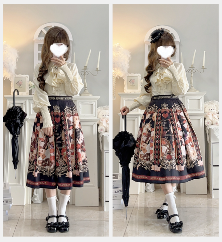 Alice in Wonderland~Holy Night Alice~Classic Lolita Dress Preppy Style Bust-supporting JSK 40466:663804